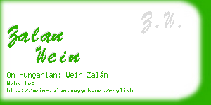 zalan wein business card